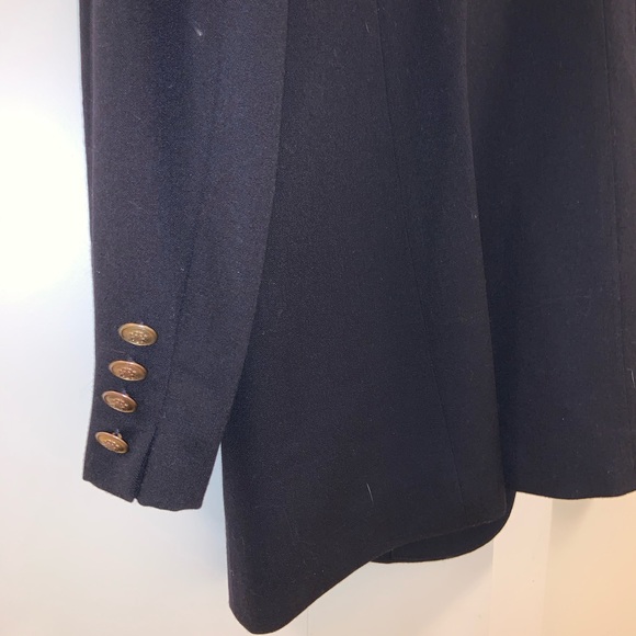 Ralph Lauren 100% Pure New Wool Blazer Navy Blue - Picture 8 of 8